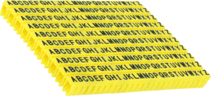 Cable Marker Clips A-Z Yellow 260x