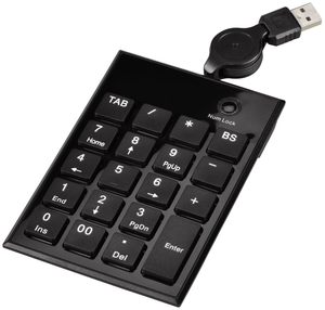 Hama Slimline Keypad SK140 Numpad