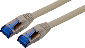 Câbles patch EFB RJ45 S/FTP Cat6a gris sans halogène, très flexible
