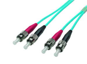 FO Duplex Patch Cable ST-ST 50/125µ 1m