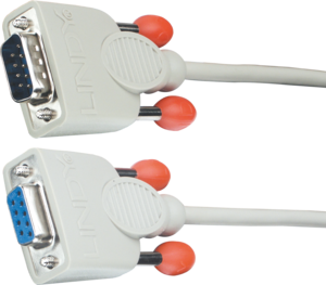 Cabo RS232 LINDY DB9 m-DB9 f 2m