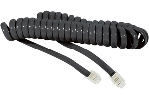 Câble RJ9 4/4 2 m, noir