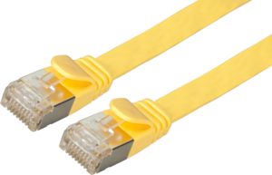 EFB Patch Cable Flat RJ45 U/FTP Cat6a Yellow