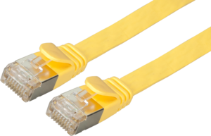Patch Cable Flat RJ45 U/FTP Cat6a 0.25m