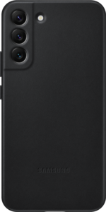 Samsung Galaxy S22+ Leder Cover schwarz