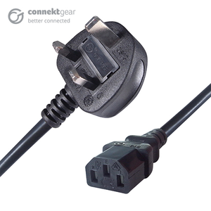 Power Cable UK/m-C13/f 5.0 m Black