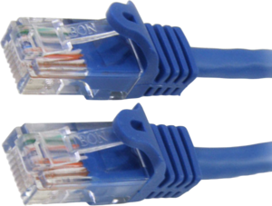 Câble patch RJ45 U/UTP Cat5e, 2 m, bleu