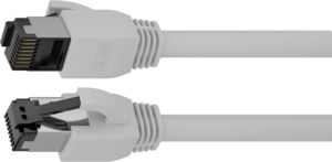Patch Cable RJ45 S/FTP Cat8.1 0.3m Grey
