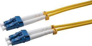 Câbles patch FO duplex ARTICONA LC-LC, 9/125µ, jaune