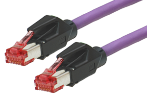 Cavo patch S/FTP RJ-45 Cat6 1 m lilla