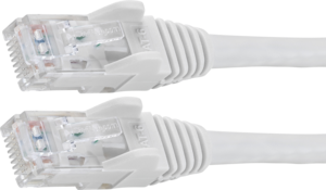 Patch Cable RJ45 U/UTP Cat6 0.5m White