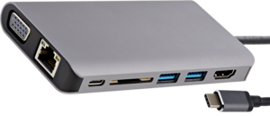 Sta. accueil StarTech USB-C 3.0-HDMI/VGA