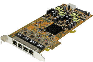 Carte réseau PCIe StarTech 4 ports PoE