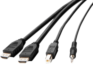Belkin KVM Cable 2xHDMI USB Audio 3m