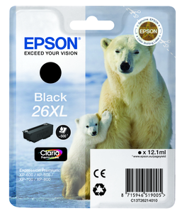 Epson 26XL Claria Ink Black