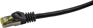 Patch kabel RJ45 S/FTP Cat6a 0,25m černý