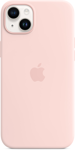 Coque silic. Apple iPh14 Plus rose craie