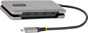Hub USB 3.1 a 4 porte grigio/nero