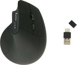 Ratón ARTICONA ergo BT + USB A/C negro