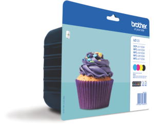 Brother LC-123 Ink BK/C/Y/M Value Pack