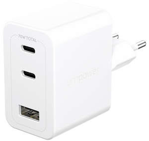 PanzerGlass 70W 2xUSB-C/1xUSB-A Charger