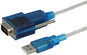 DB9/DB25 (m) - USB-A (m) adapter 1,8 m