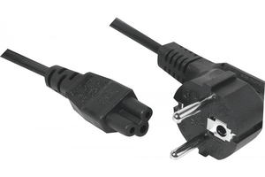 Câble d'alimentation C5 f. noir 1,8m