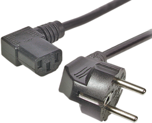 Power Cable Power/m-C13/f 2m Black