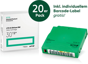 HPE LTO 8 Tape + Label PROMO 20 St