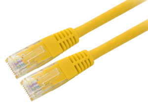 Câble patch RJ45 U/UTP Cat5e 5m, jaune