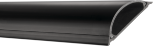 Canalina semirotonda 70x21 mm 1 m nera