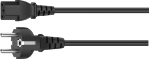 Câble alimentation m.- C13 f. 1,5 m noir