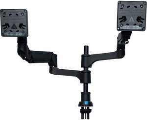 R-Go Caparo Gas Spring Twin Monitor Arm