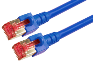 Patchkabel RJ45 S/FTP Cat6 0,5 m blau