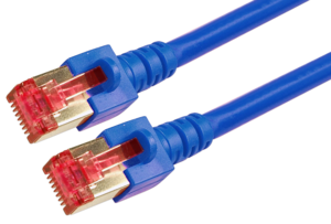 Câble patch RJ45 S/FTP Cat6 3 m bleu