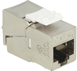 Keystone Jack 1x RJ45 STP Cat6a