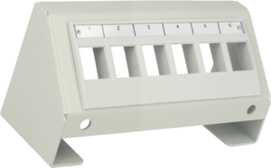 Supporto Keystone Jack 6 porte grigio