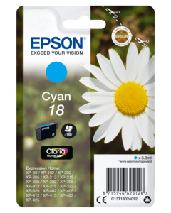 Epson 18 Claria Home Tinte cyan
