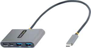 StarTech USB Hub 3.0 4-portos szürke