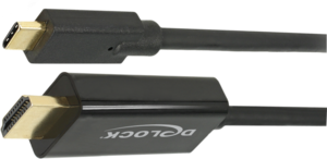 Kabel USB Typ C wt - HDMI wt 3 m, czarny