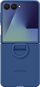 Samsung Z Flip7 Silicone Ring Case Blue