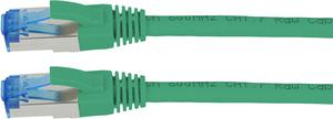 Câble patch RJ45 S/FTP Cat6a 0,25 m vert