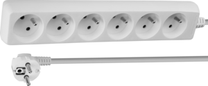 Power Strip 6-way 1.4m White