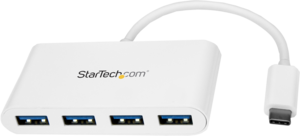 StarTech USB Hub 3.0 4-port Type-C White