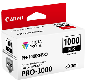 Tinteiro Canon PFI-1000PBK preto foto