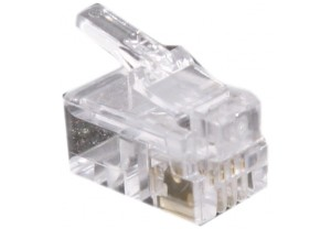 Connecteur modul. cbl plat 4P4C RJ10 x10