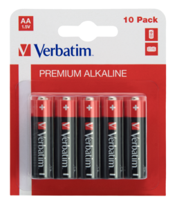 Piles alcalines Verbatim LR6, pack de 10