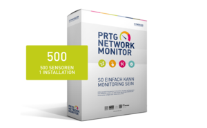 Paessler PRTG Network Monitor Upgrade inkl. Maintenance 12 Monate von 100 Sensoren auf 500 Sensoren