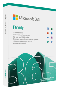 Microsoft M365 Family 1 License Medialess