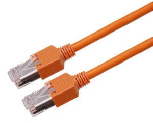 Câble patch RJ45 S/UTP Cat5e 0,5m orange